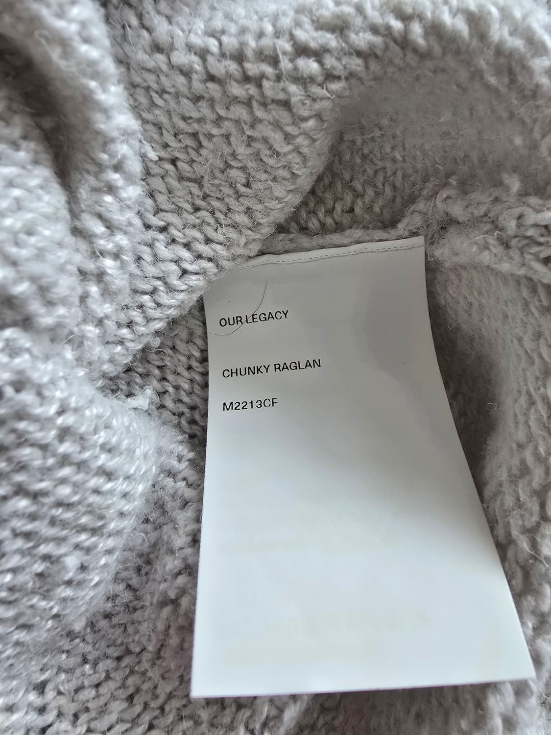 아워레가시 청키래글런 니트 상품이미지6