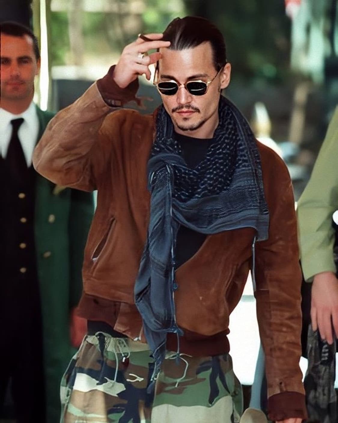 웨스턴 무드 리얼 스웨이드 레더 블루종 자켓 상품이미지2