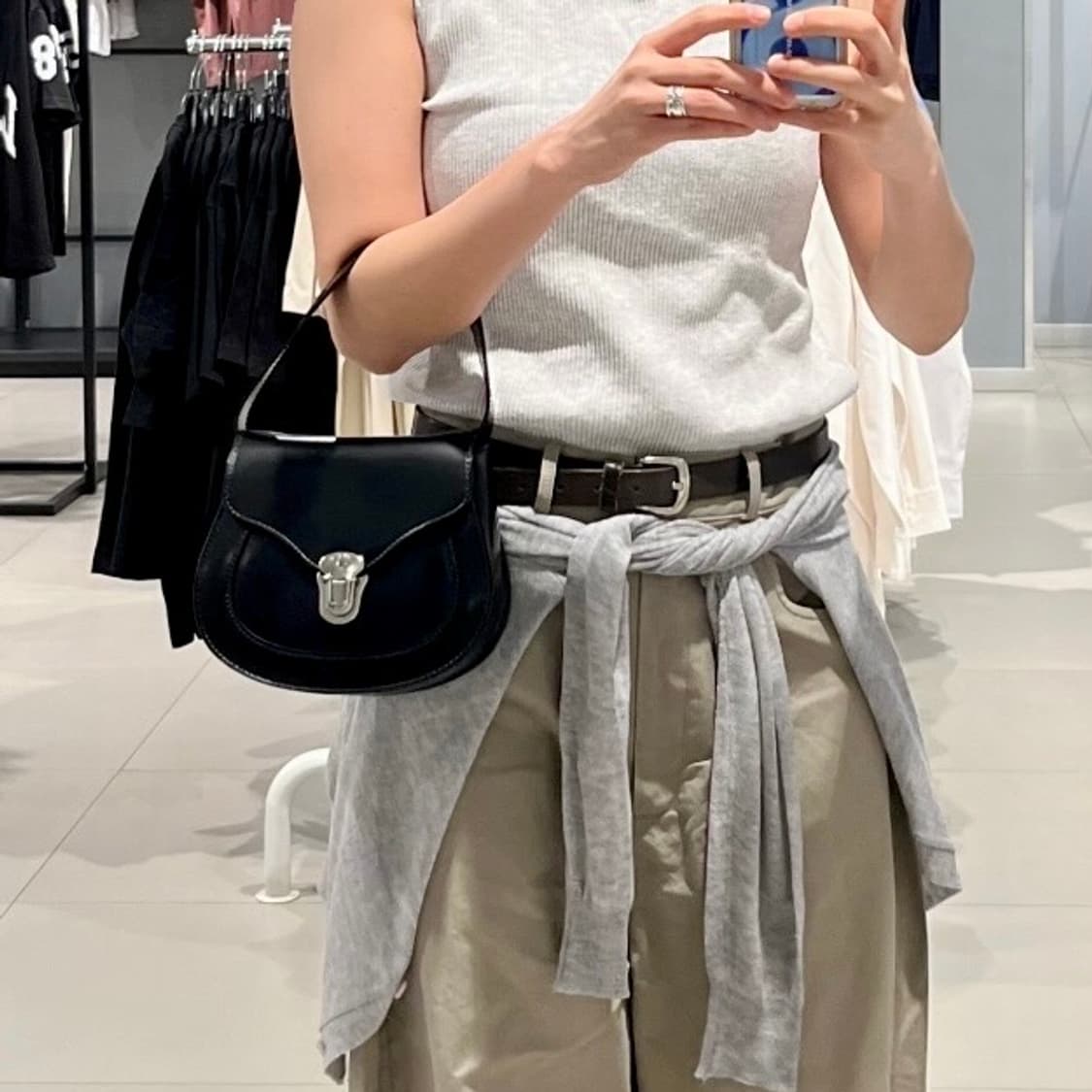 꼼데가르송 폴드 오버 탑 미니백 상품이미지2