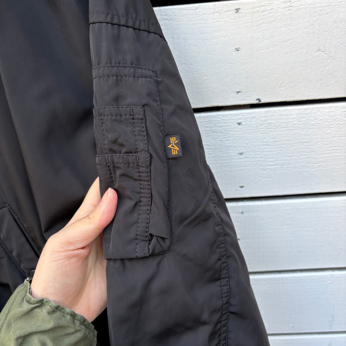 Alpha 알파 나일론 봄버 자켓 상품이미지4