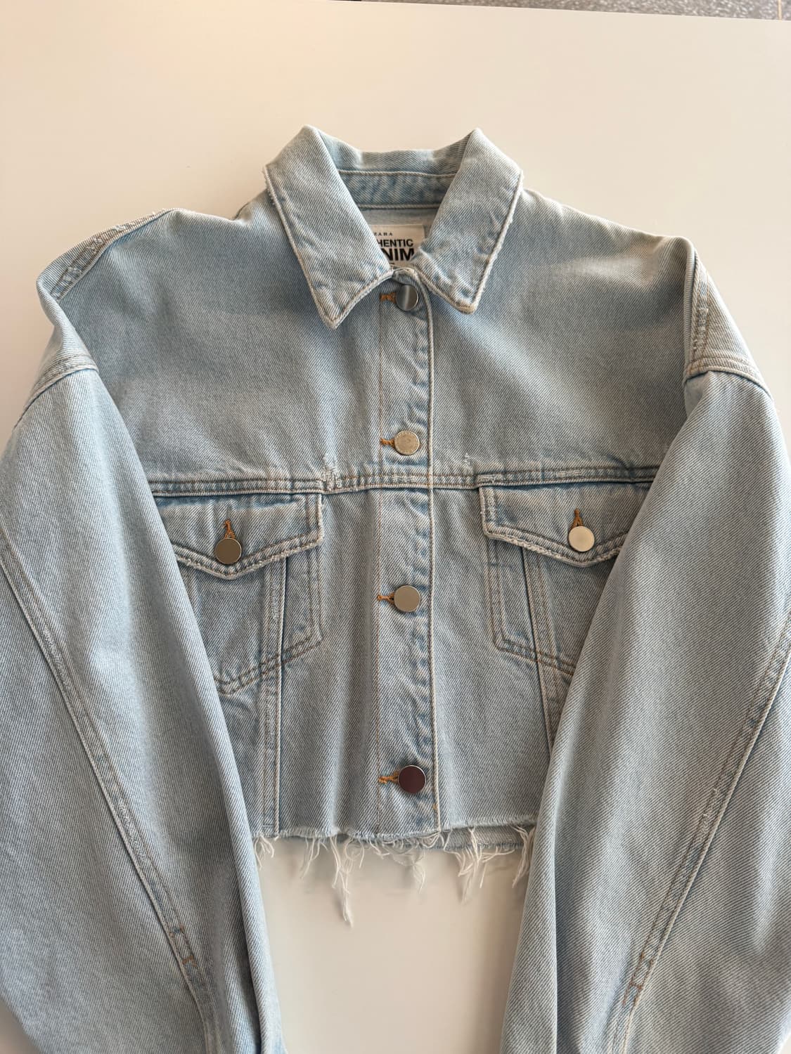 자라 크롭 데님 자켓 상품이미지1