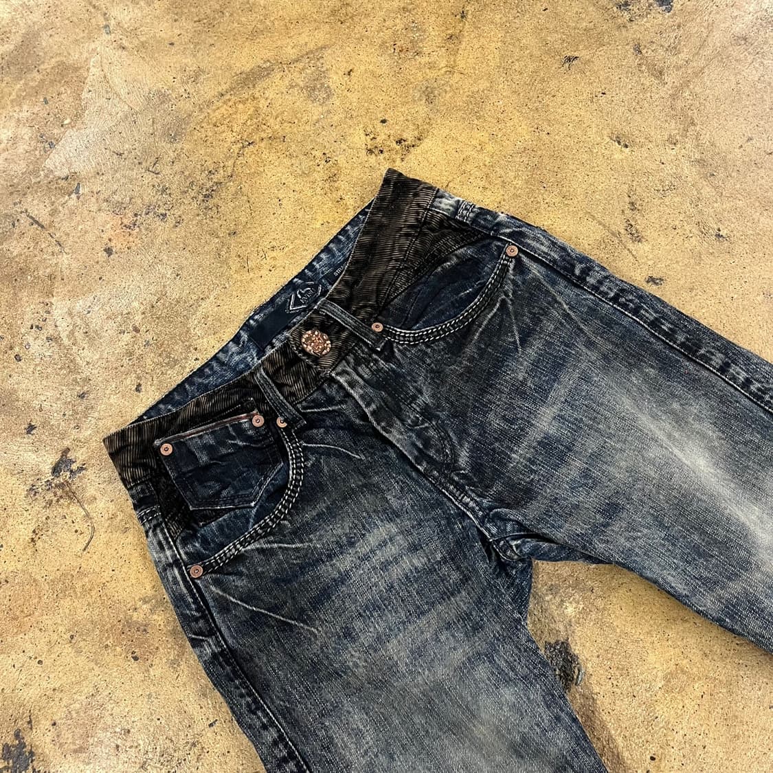 [정품] 에비수 스테디 스테이트 데님 워싱 청바지 b16 상품이미지1