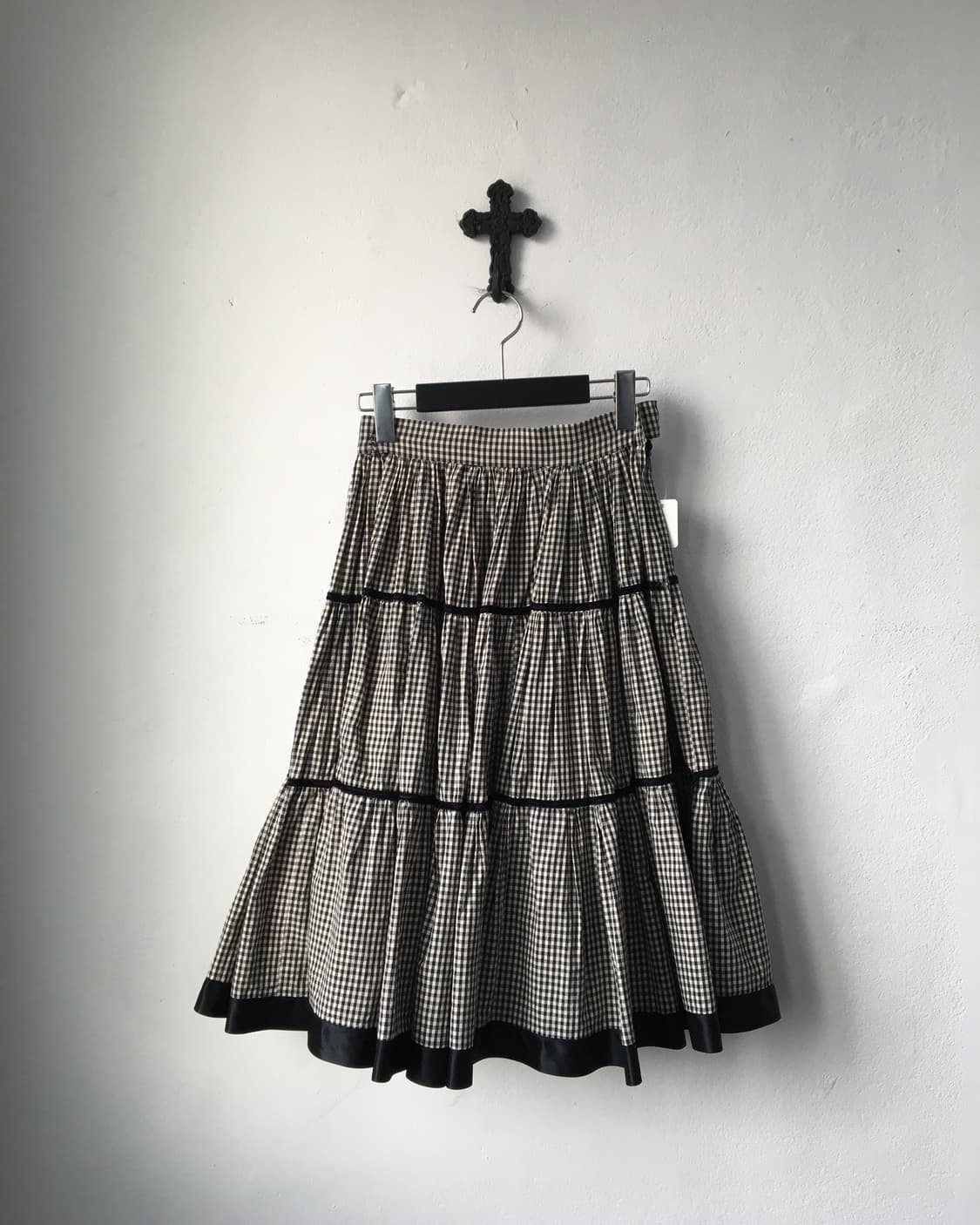 Check pattern skirt 상품이미지1