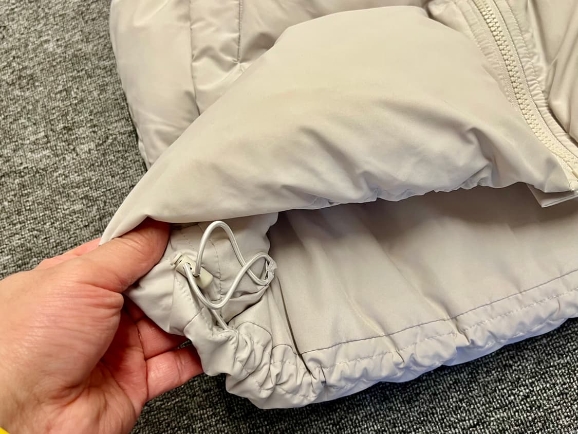 [100~103] 지유 GU 아이보리 솜패딩 베스트  상품이미지3