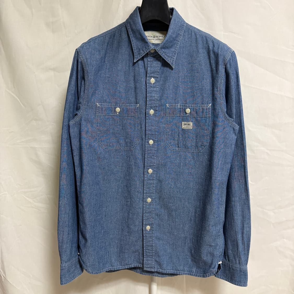 폴로 데님앤서플라이 셀비지 샴브레이 셔츠 / 블루, M 상품이미지1