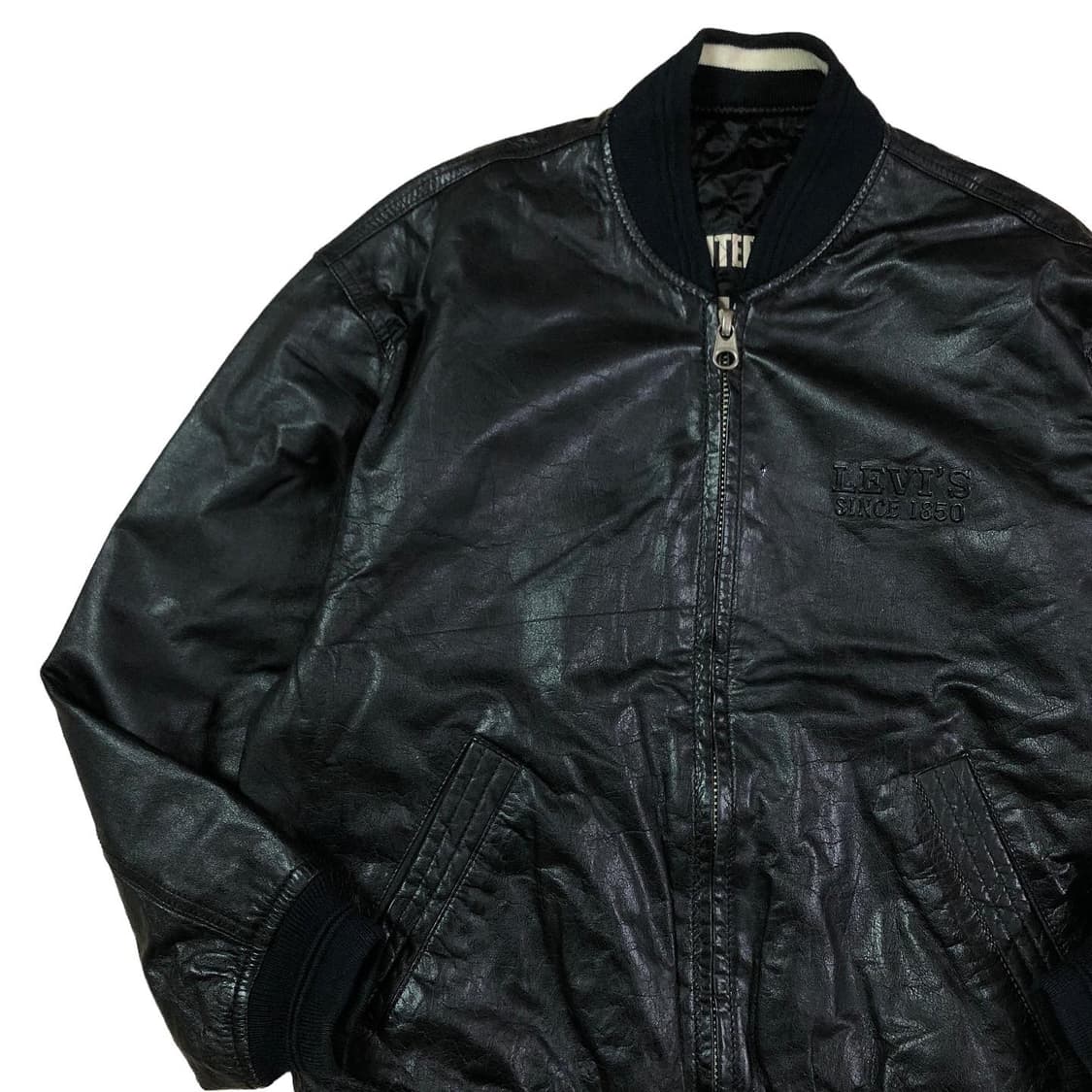 [M~L] 리바이스 백로고 양면 가죽 자켓 상품이미지6