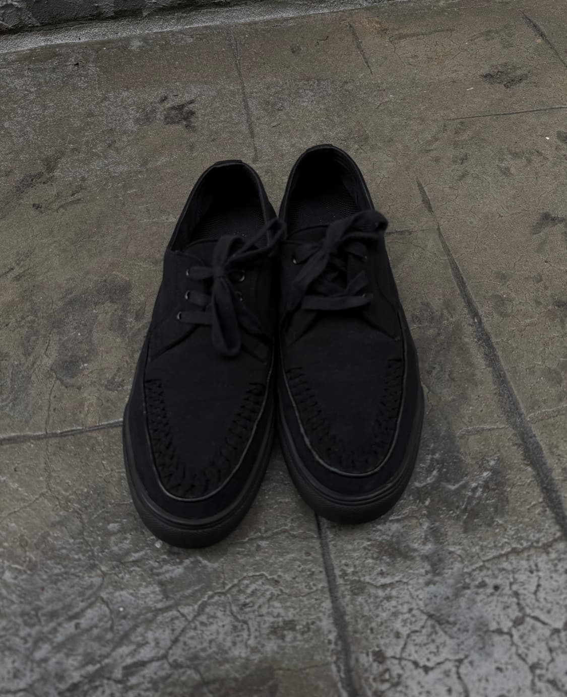 요지야마모토 뿌르옴므 아일렛 크리퍼 스웨이드 스니커즈 상품이미지3