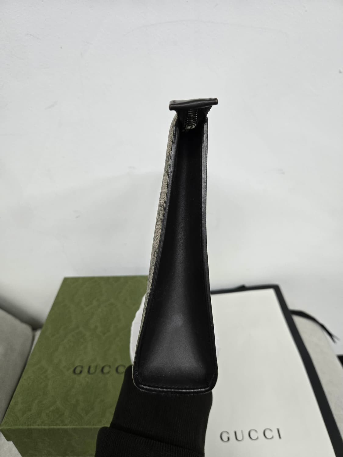 [보증서 정품] 구찌 웹삼선 시그니처 클러치백 상품이미지4