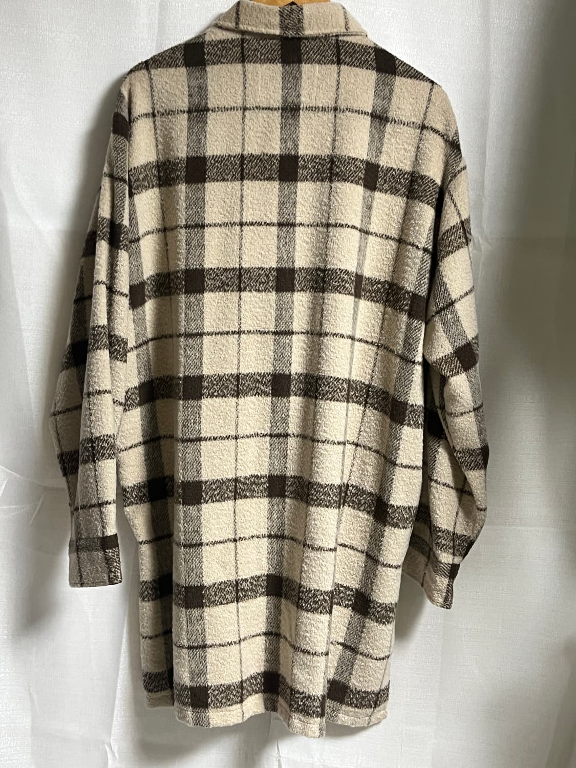 프란넬 롱 체크셔츠 2XL 상품이미지4