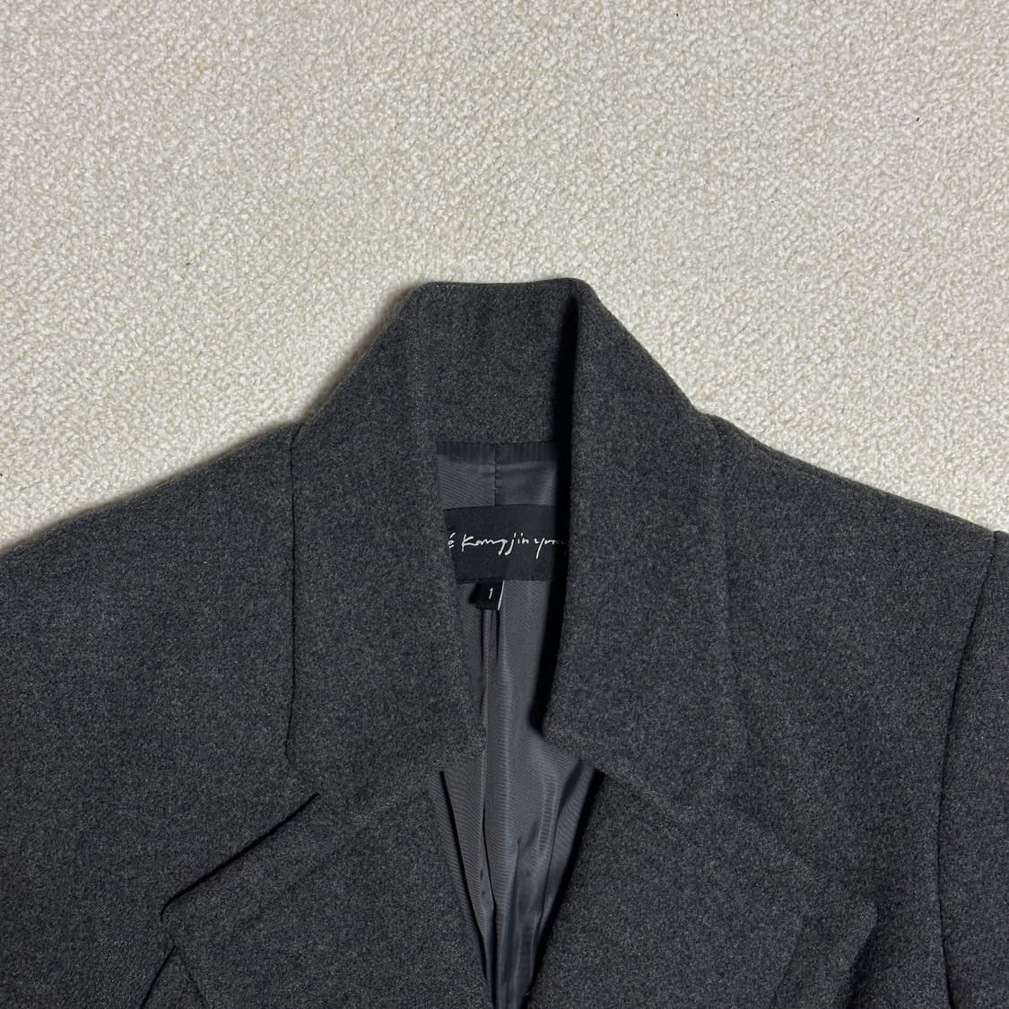 오브제 울 알파카 코트 상품이미지5