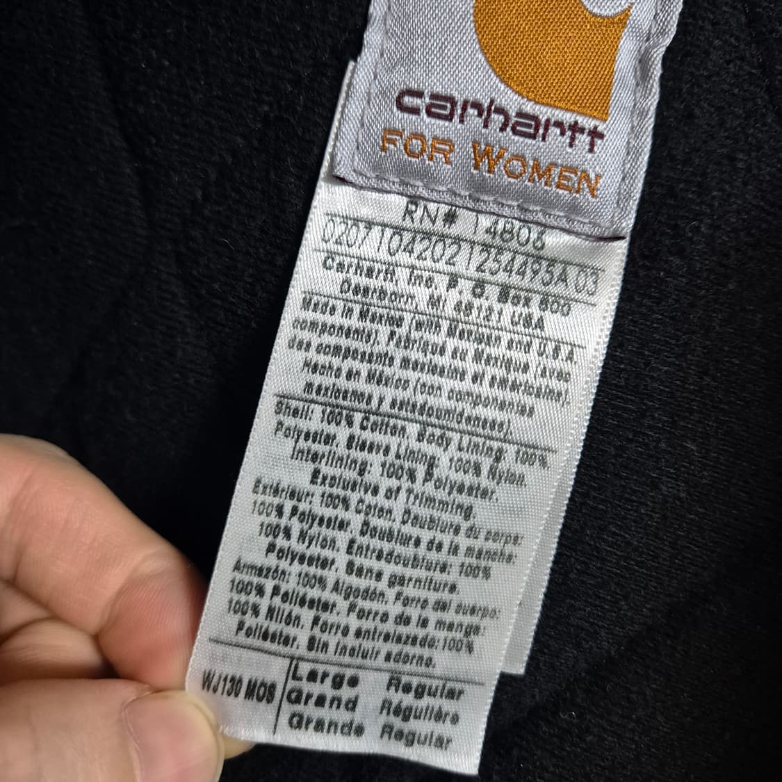 칼하트 j130 mos (우먼스 라지) 상품이미지5
