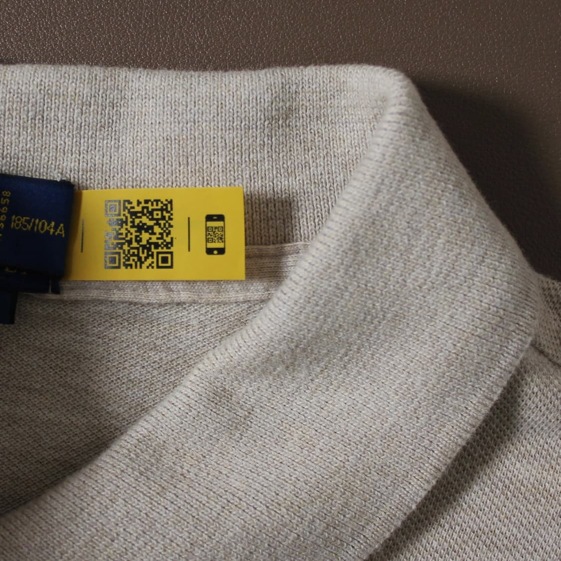 Polo 폴로 랄프로렌 오트밀 카라 롱 슬리브 (QR인증) 상품이미지5