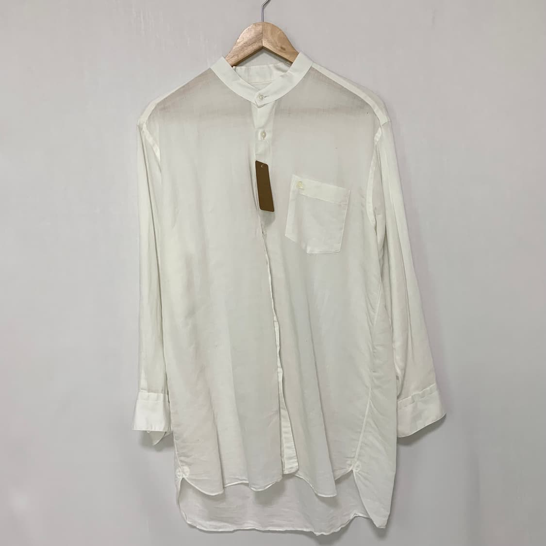 버버리 런던 T.K. 아이보리 노카라 차이나카라 베이직 남성 셔츠 상품이미지2