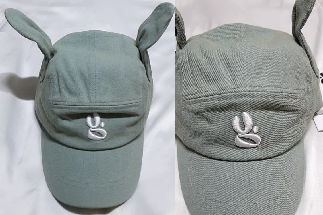 민트 그린 yegg 예그 트위스트 윙 캡 볼캡 모자 팔아요 ~ 상품이미지3