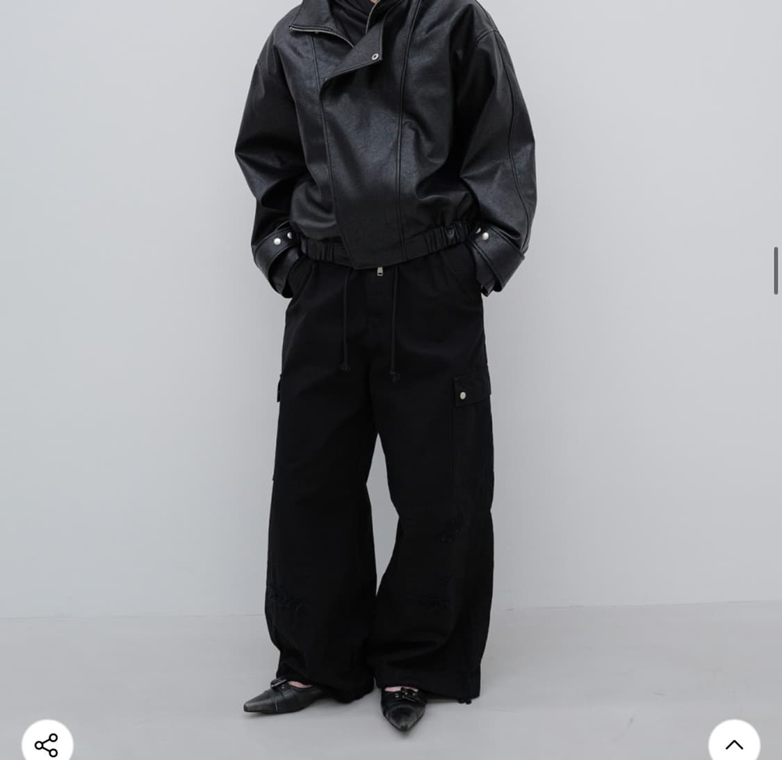 다이닛 카고 팬츠 블랙 상품이미지3