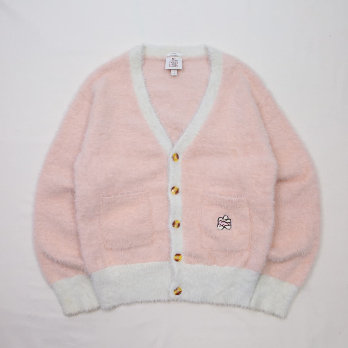 골프 르플레르 x 라코스테 모헤어 울 니트 가디건 상품이미지2