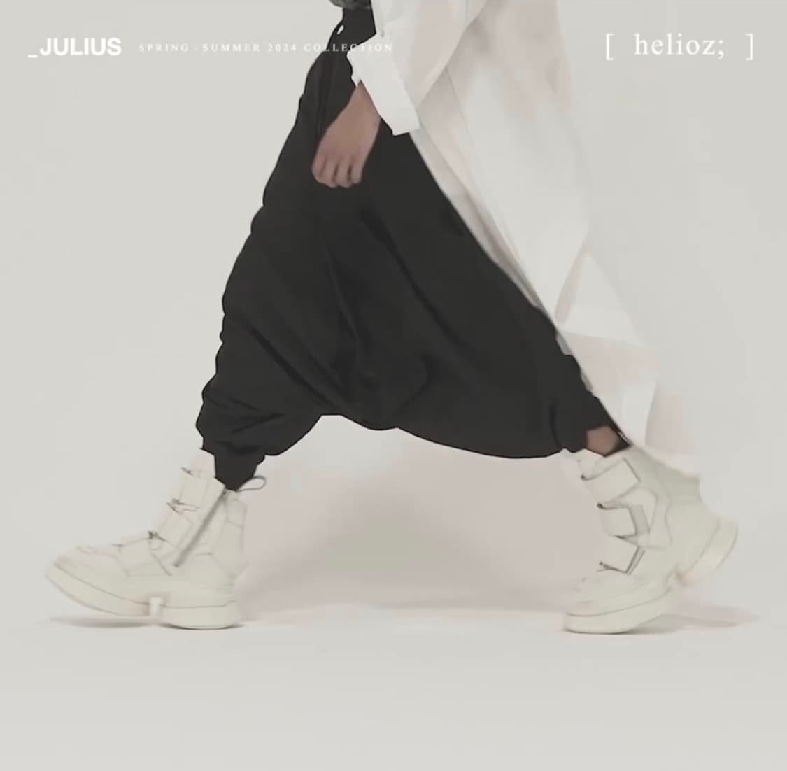 율리우스 24ss 트위스티드 사루엘 팬츠 상품이미지6