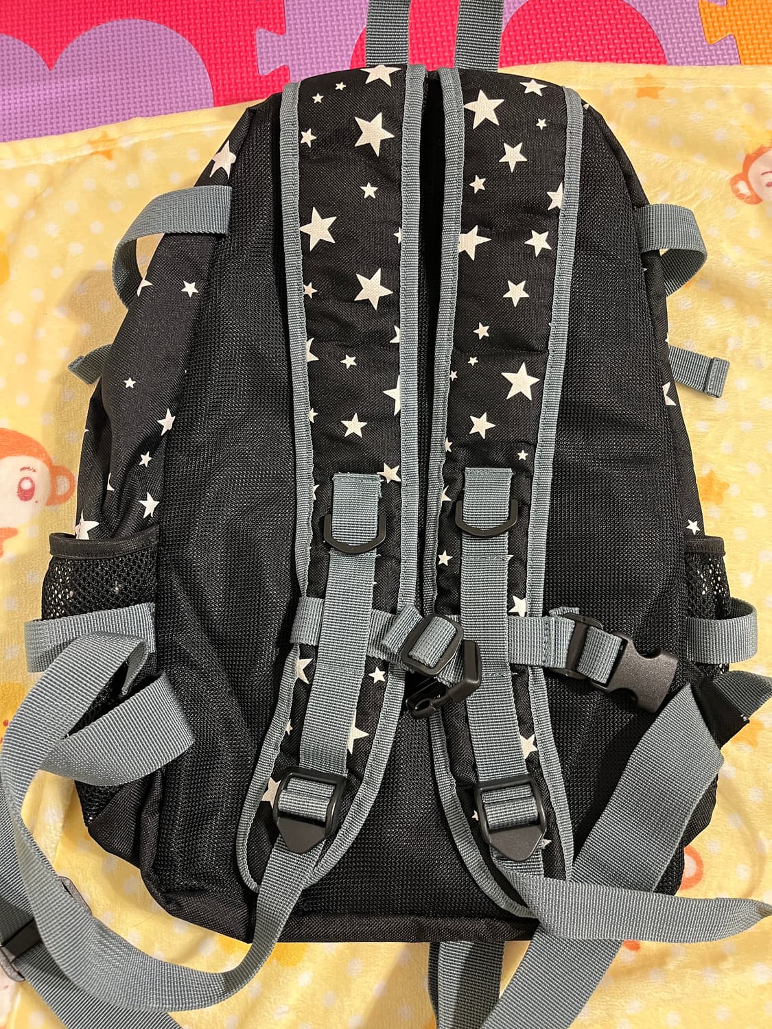 블랙 별무늬 백팩 ⭐️ 상품이미지4