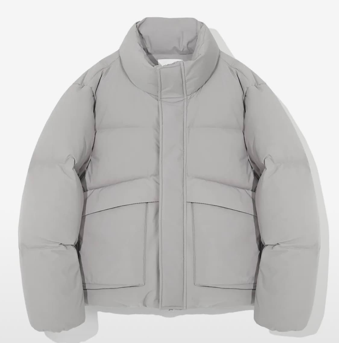 RDS 유틸리티 덕다운 푸파 숏패딩_쿨그레이 상품이미지1