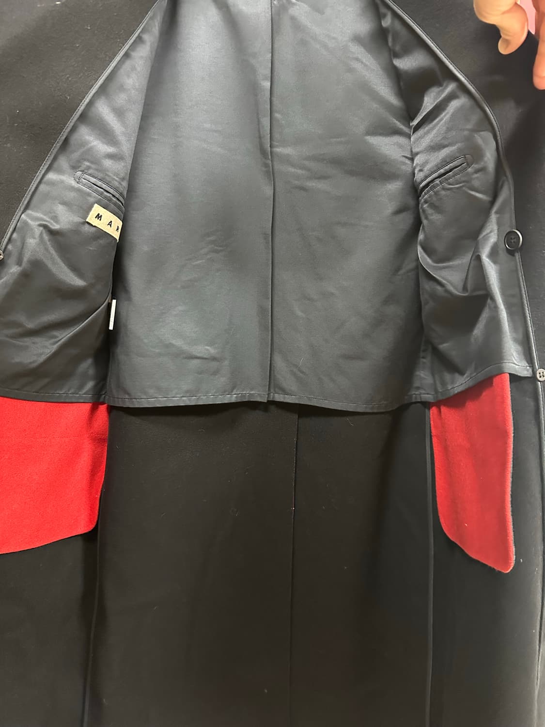 MARNI (마르니) 블랙 롱 울코트 48 사이즈 상품이미지6