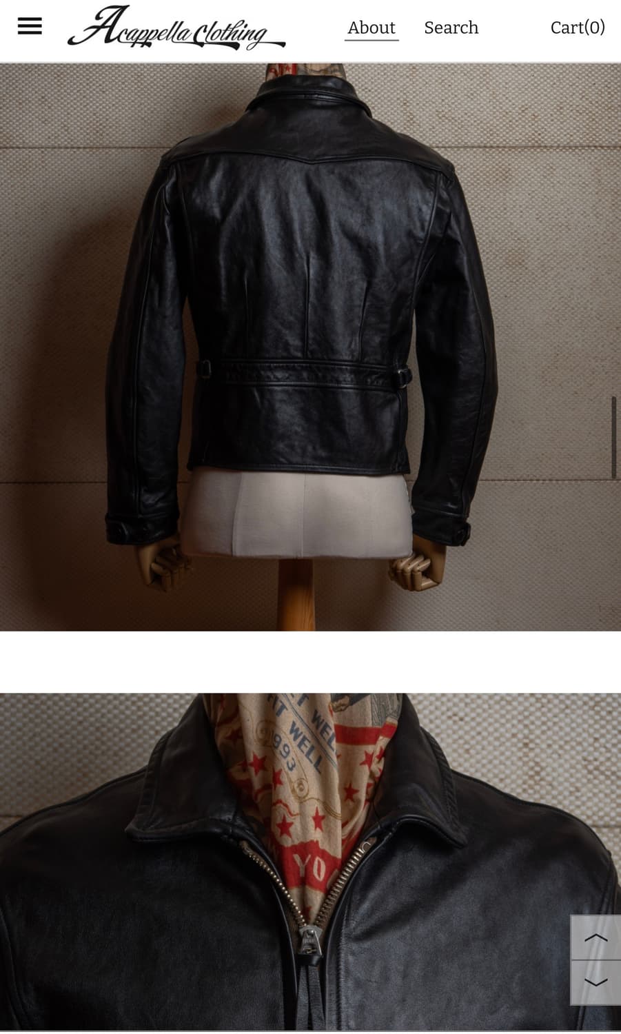 아카펠라클로딩 30s 559 스포츠자켓 44 가죽자켓 레더자켓 상품이미지3