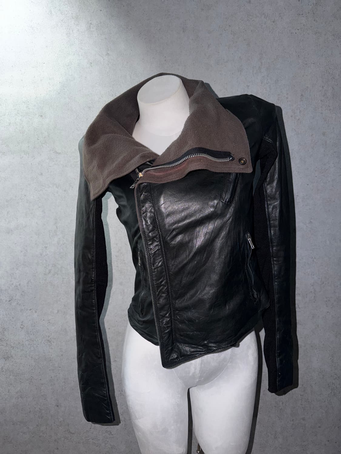 릭오웬스 램스킨 하이넥 자켓 상품이미지10