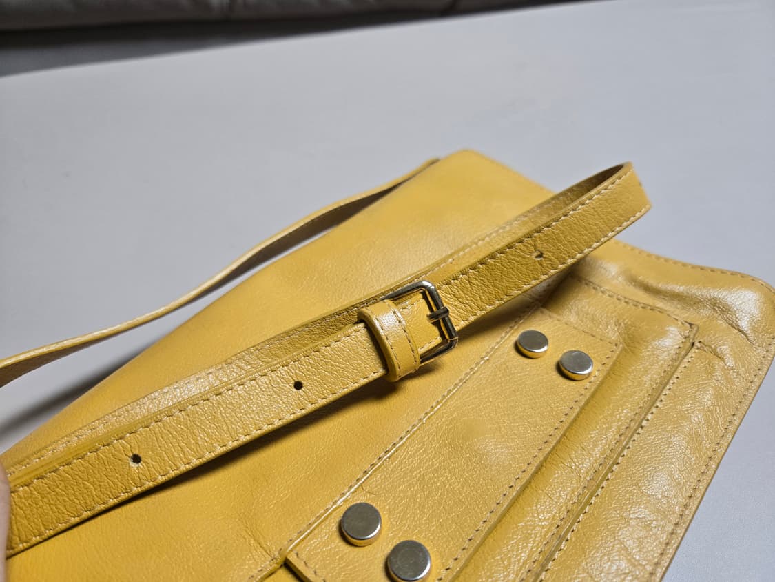 베라카미 파리스 - 옐로우 가죽 크로스백 [정품] 상품이미지5
