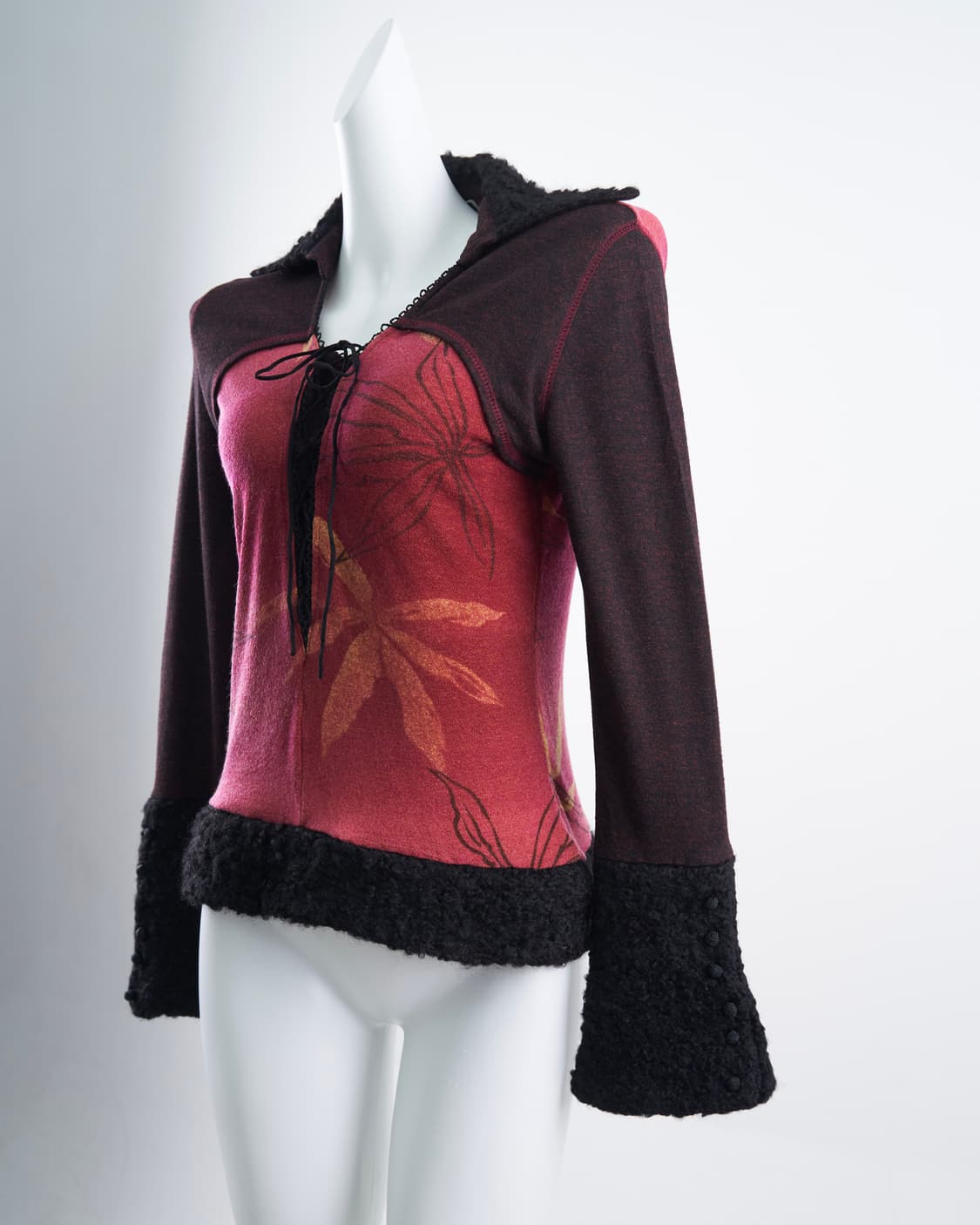 Ozz On 오리엔탈 아일렛 디테일 롱슬리브리스 상품이미지5