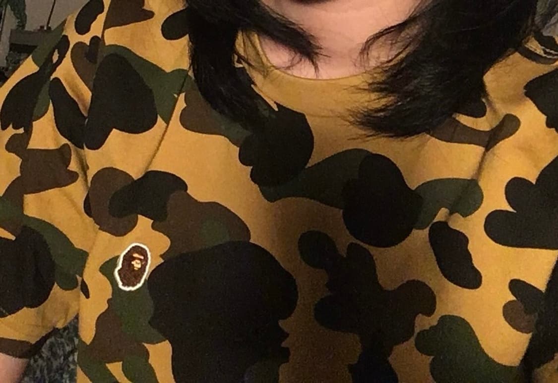 Bape 카모 원 포인트 반팔 상품이미지3