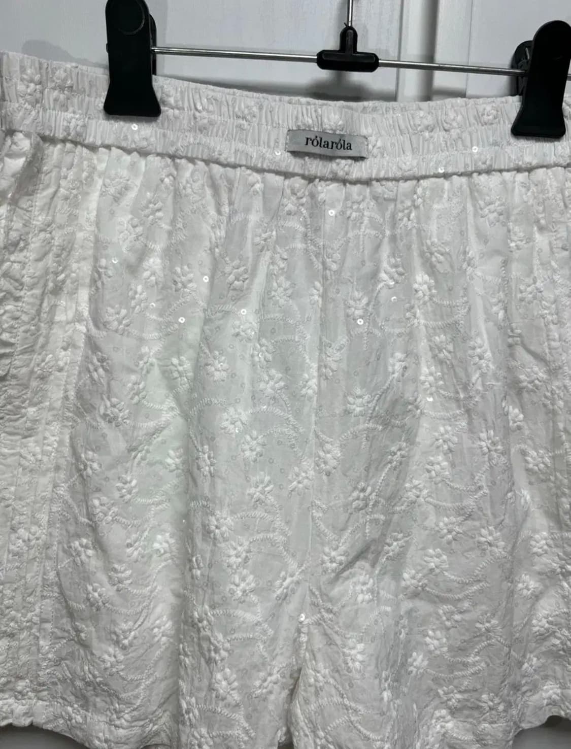 장원영 로라로라 레이스 프릴 쇼츠 바지 상품이미지5