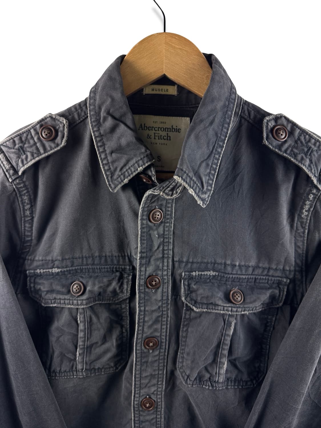 아베크롬비 워싱 그런지 웨스턴 셔츠2207 상품이미지3