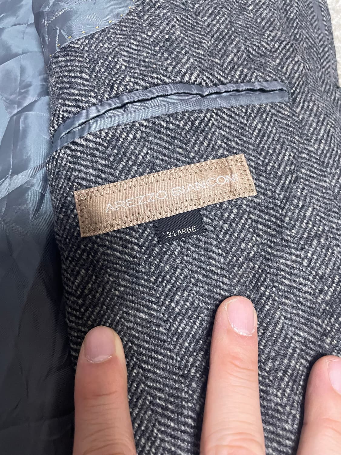 일본판 AREZZO BIANCONI 110 캐시미어혼방코트 상품이미지3