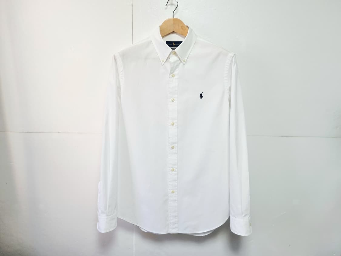 남성 폴로 랄프로렌 POLO 화이트 흰색 긴팔 남방 셔츠 상품이미지2
