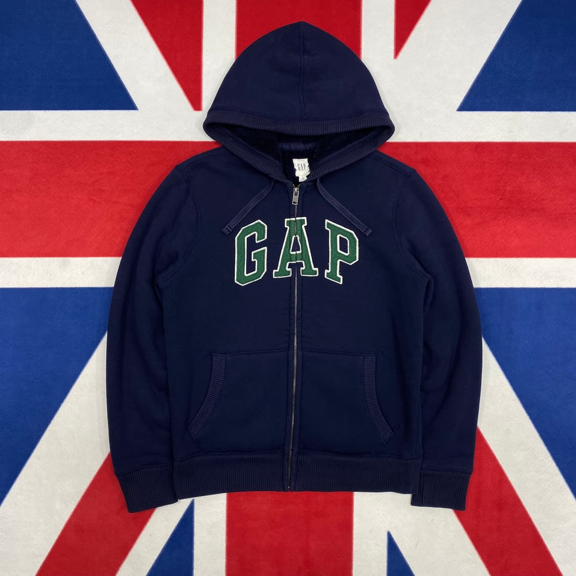 GAP 보아털 후드집업 XS 실측 S  상품이미지1