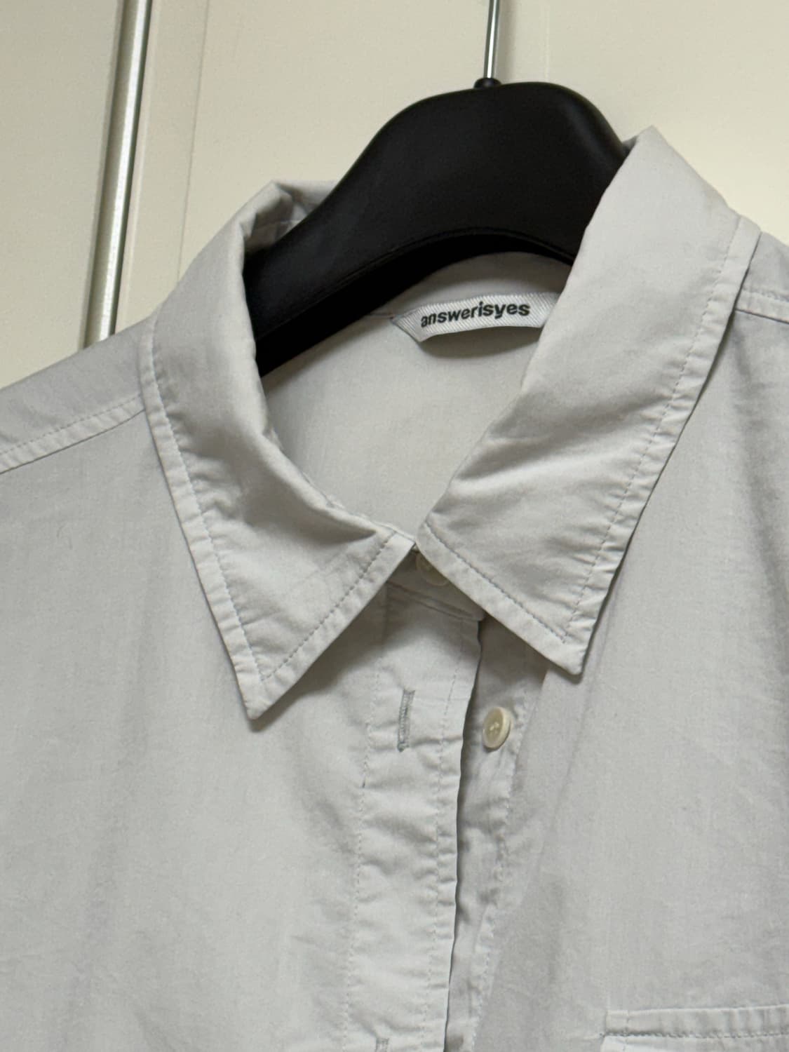 엔써이즈예스 셔츠 라이트그레이 상품이미지5