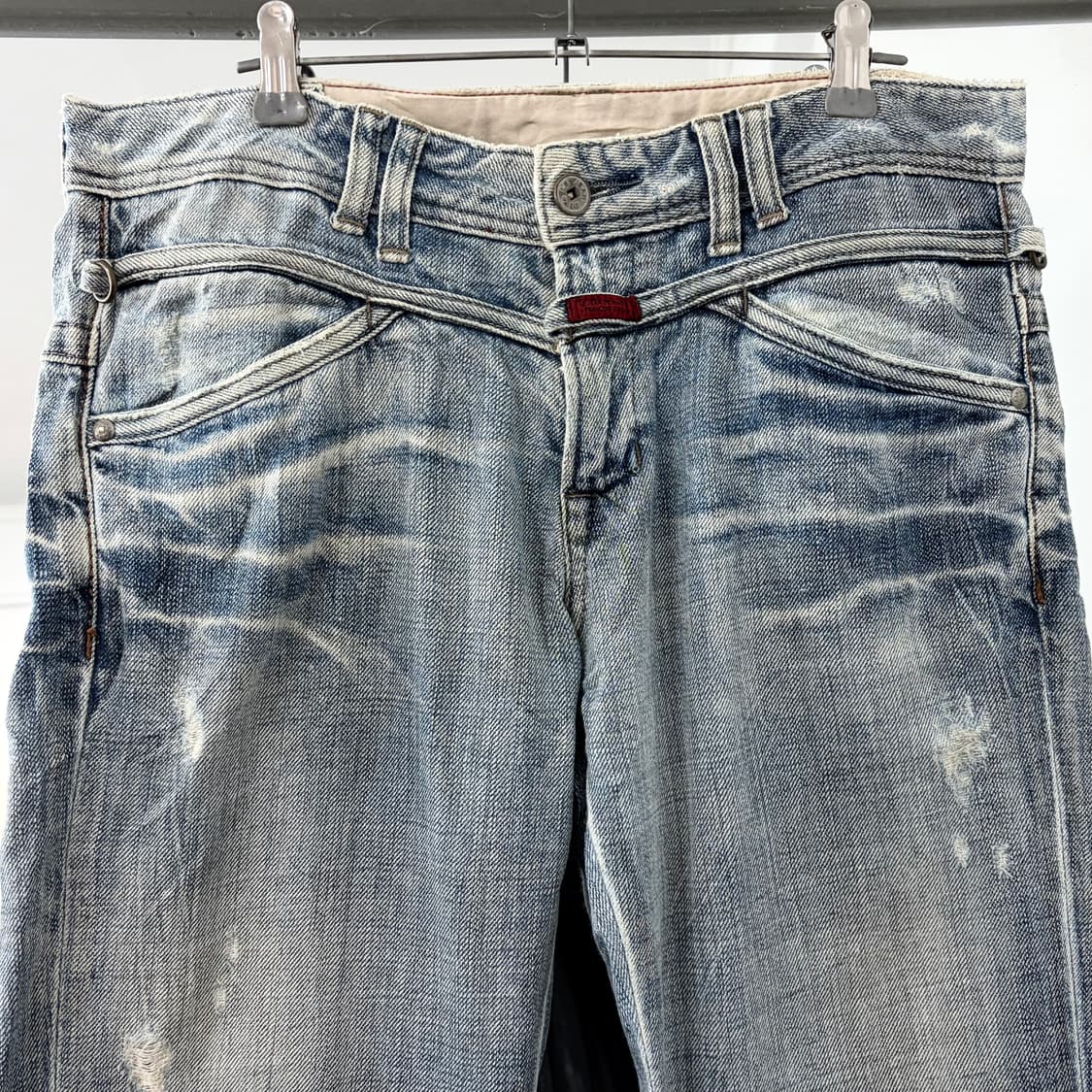 마리떼 프랑소와 저버 재팬 90s 레이어드 부츠컷 데님 팬츠 상품이미지6