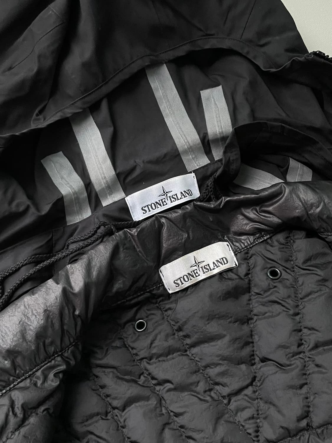 [정품] 스톤아일랜드 수피마 코튼 패딩 후드 레인 코트 자켓 상품이미지8