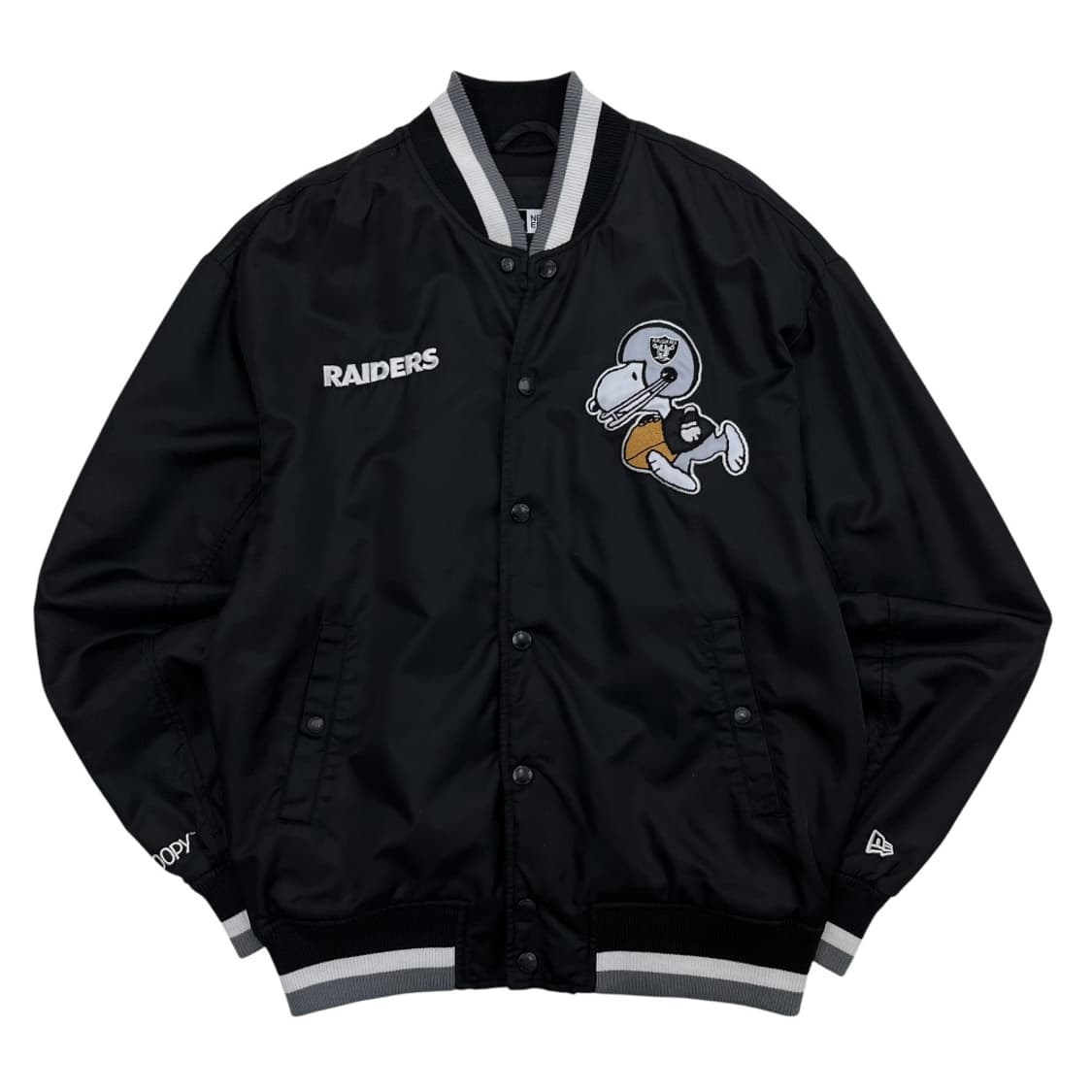 뉴에라 X NFL X 피너츠 스누피 패치 블랙 바시티 자켓 100 상품이미지3