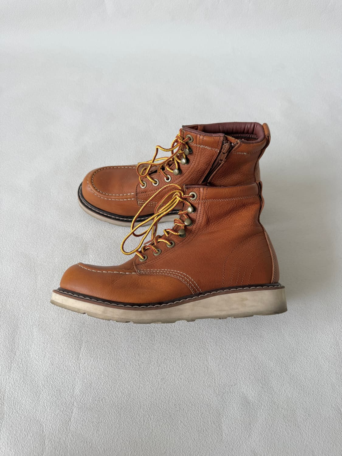 [250]Pre owned 비브람솔 레더 부츠 상품이미지4