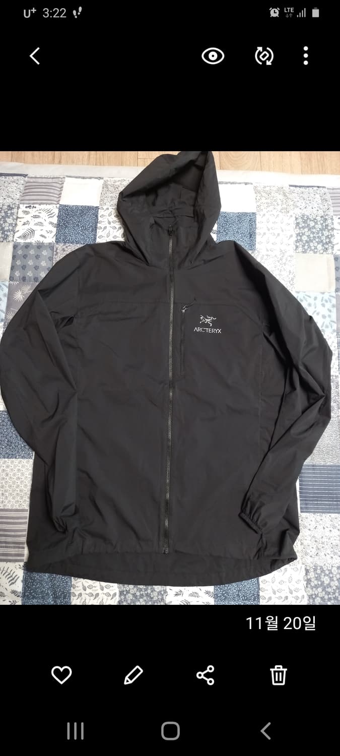 아크테릭스 스쿼미시 후디 블랙 L(실용105) 상품이미지1