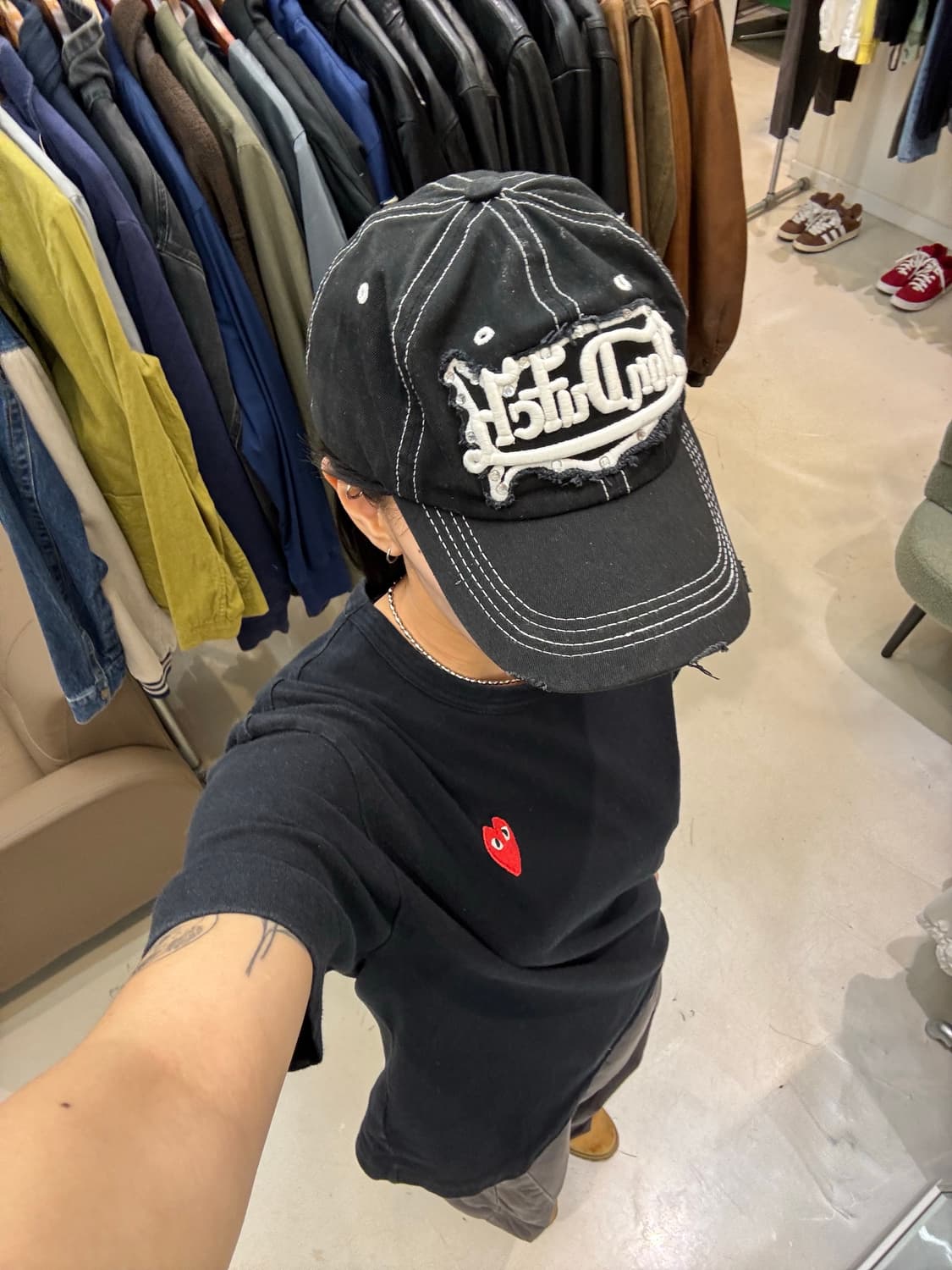 본더치 큐빅로고 볼캡 블랙 상품이미지4