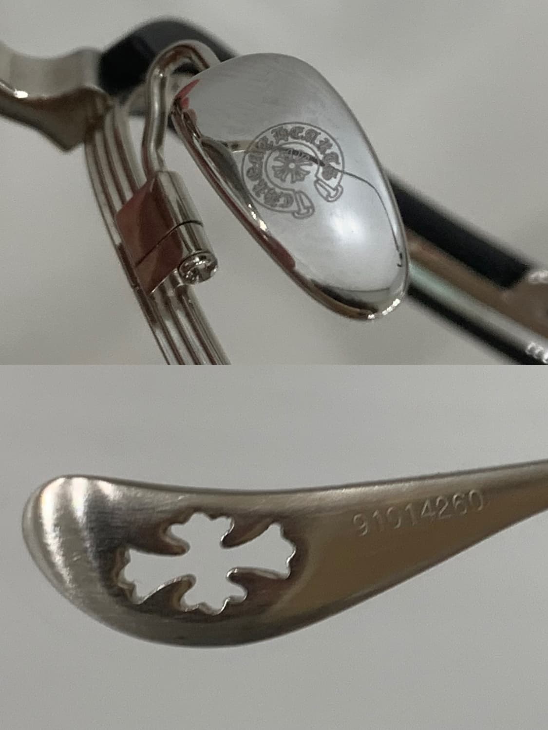 크롬하츠 LGMA 르그마 [MBK/BS] 안경 매트블랙&브러쉬드 실버 상품이미지9