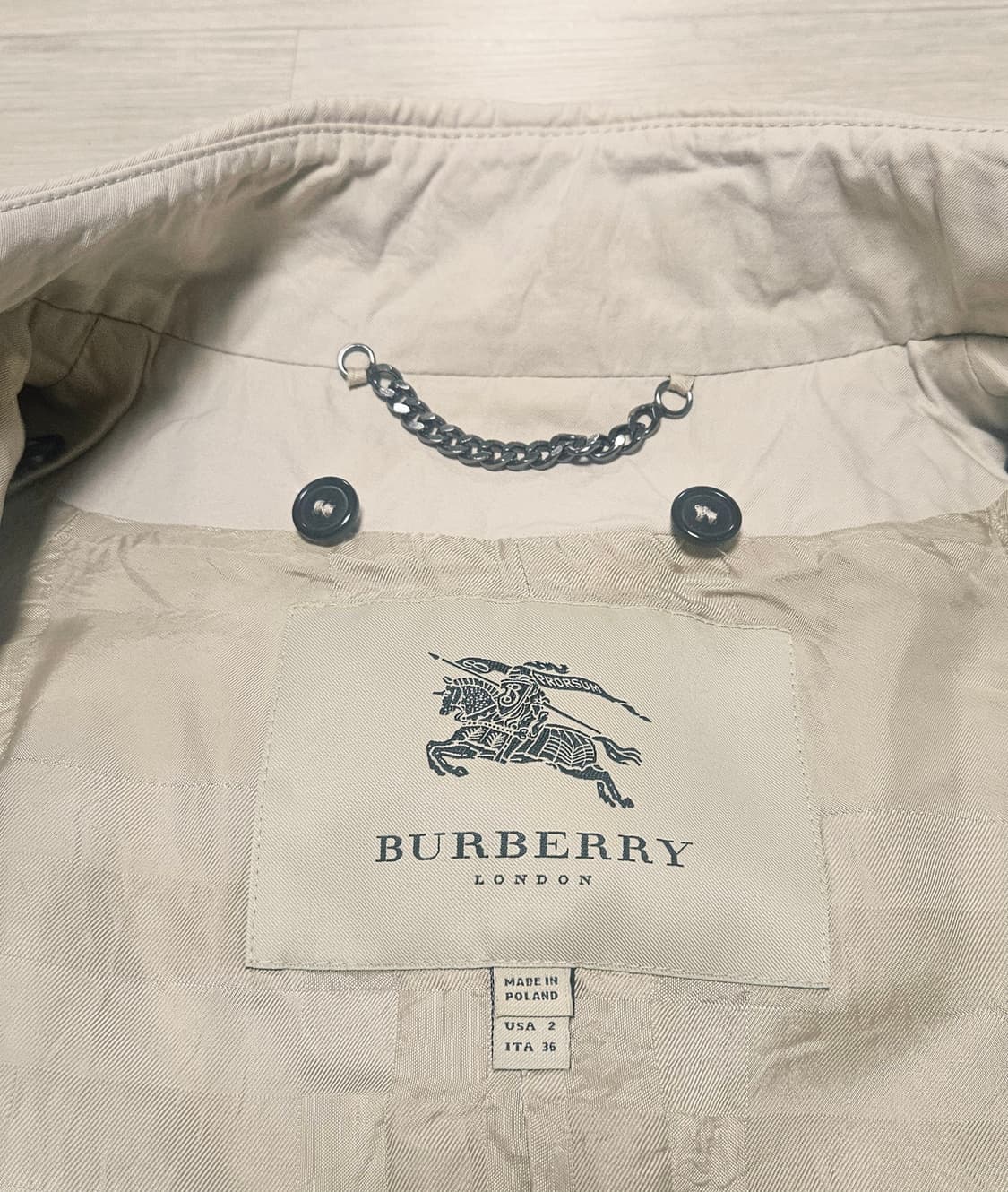 현대백화점에서 산 버버리 겨울 코트 36(55) 정품 상품이미지5