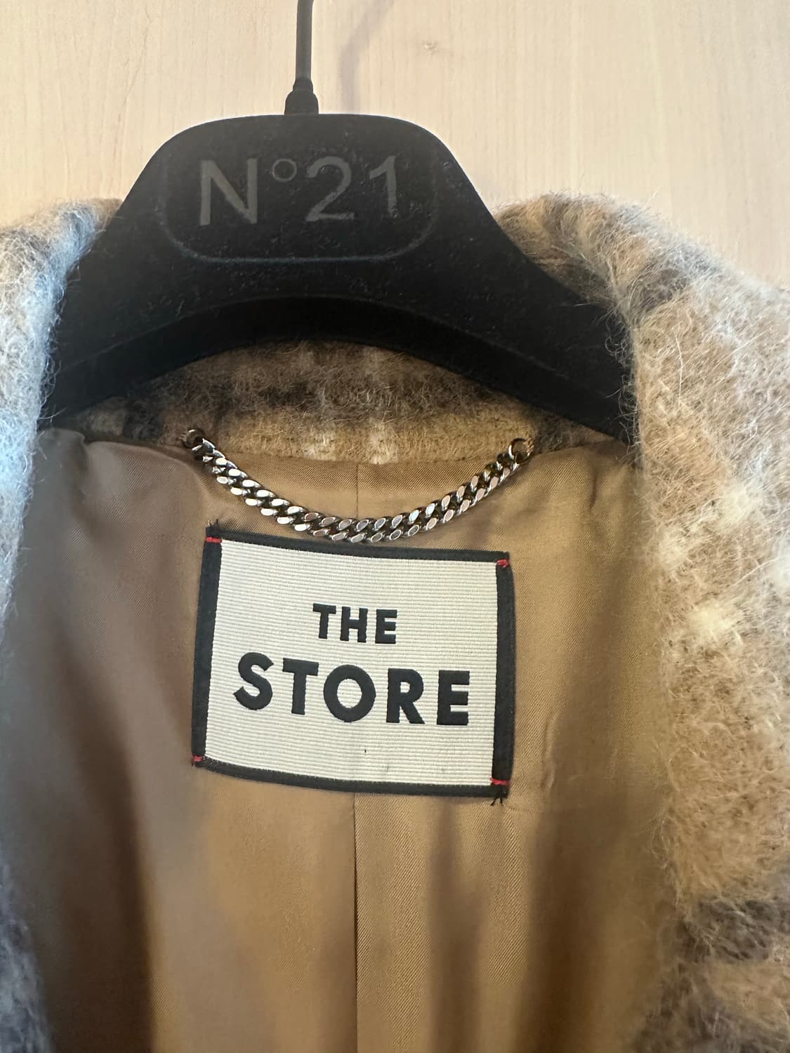 한섬 폼더스토어 모헤어 체크 코트 S 상품이미지4