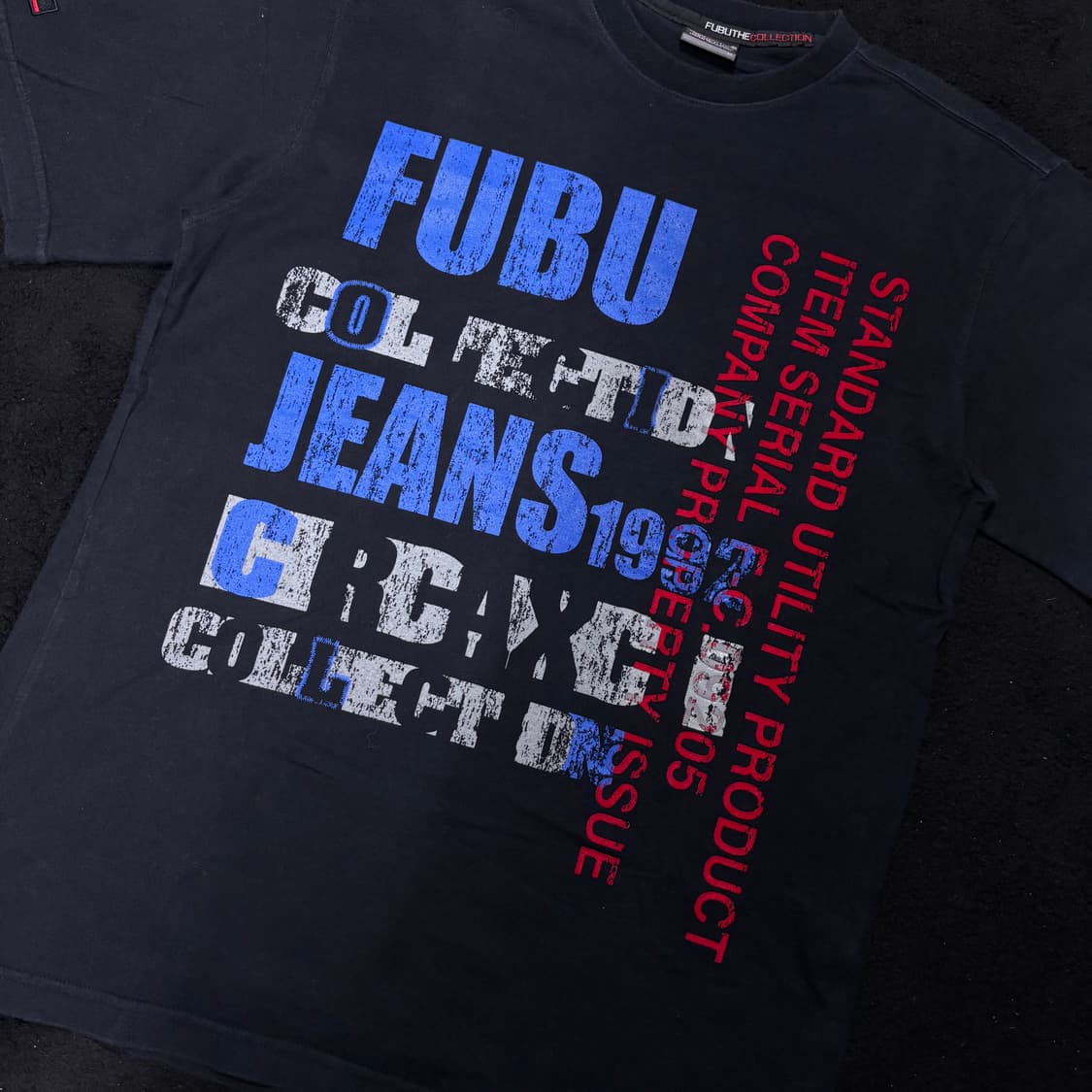 M FUBU 푸부 블랙 Y2K 빈티지 반팔티 상품이미지3