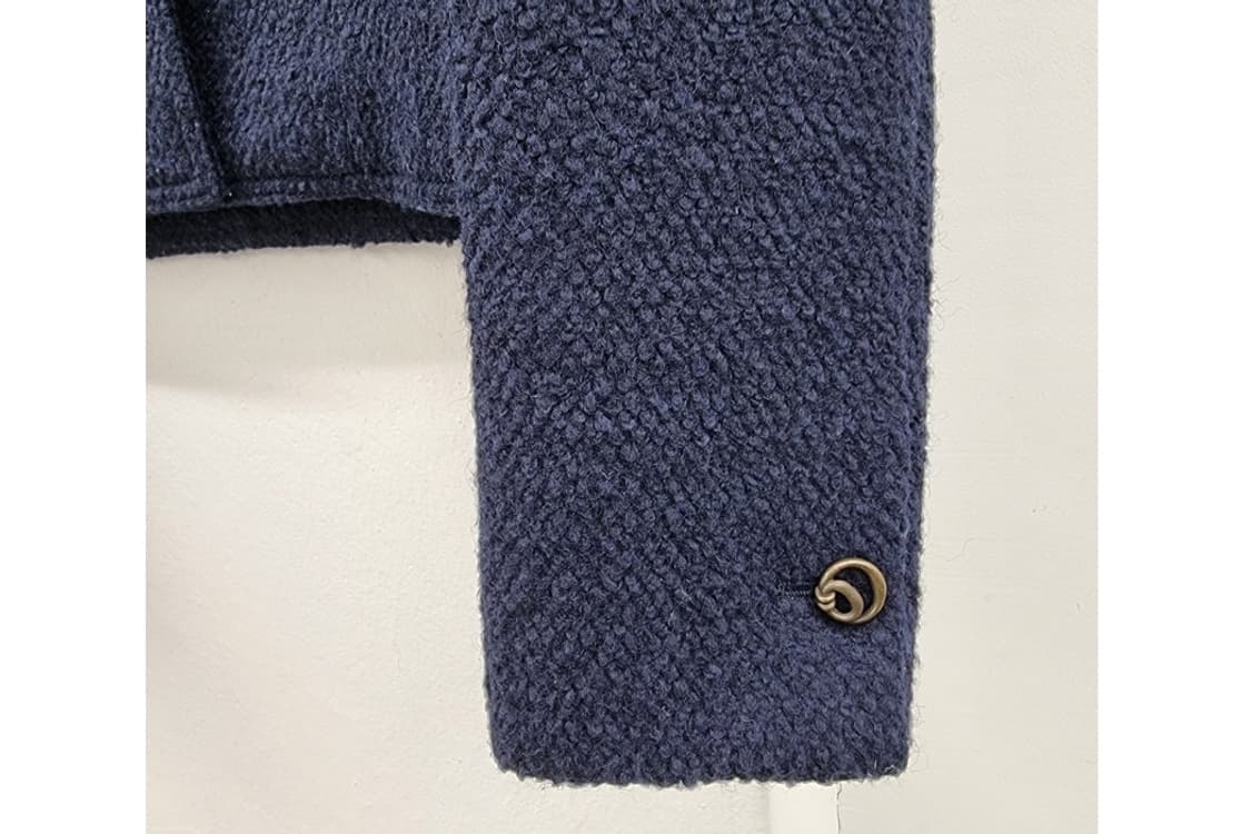 Button Tweed Jacket in Navy 상품이미지6