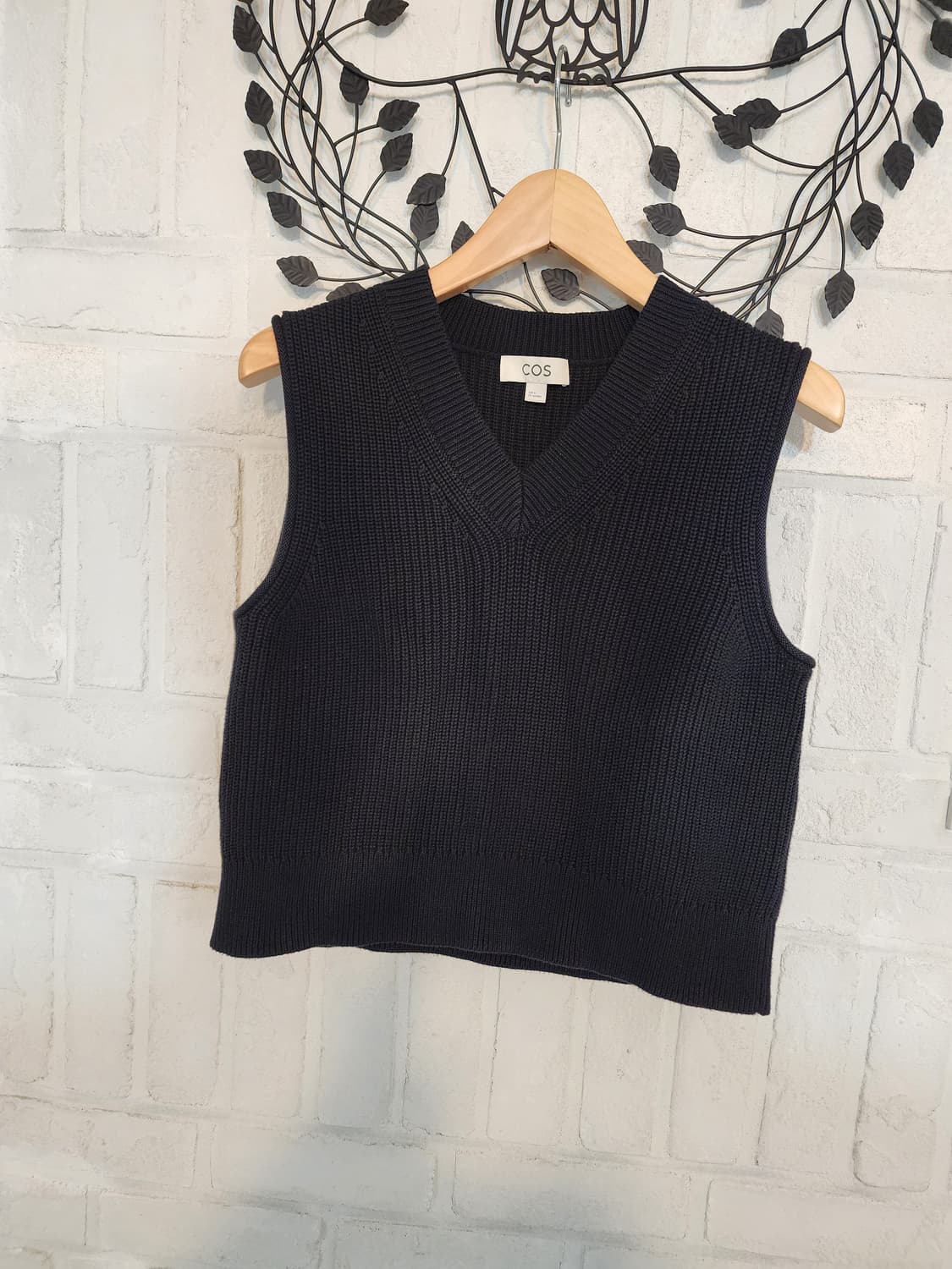COS 블랙 니트 조끼 베스트 상품이미지1
