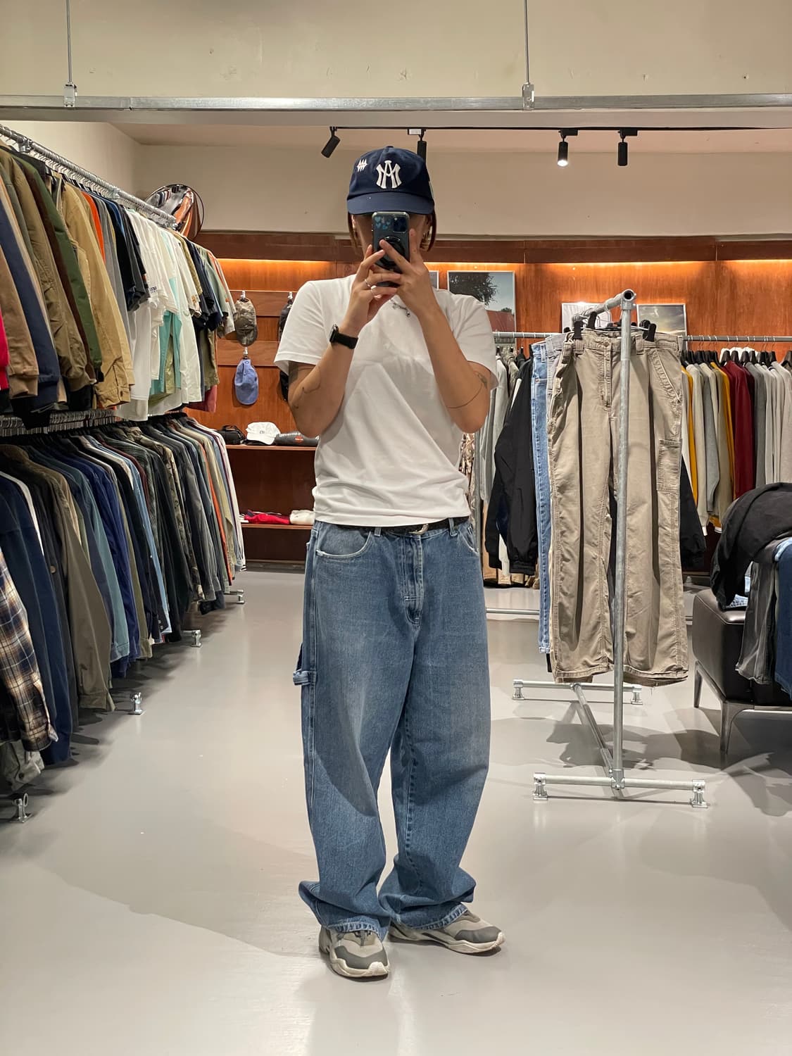 빈티지 힙합 데님 카펜더 팬츠 상품이미지5