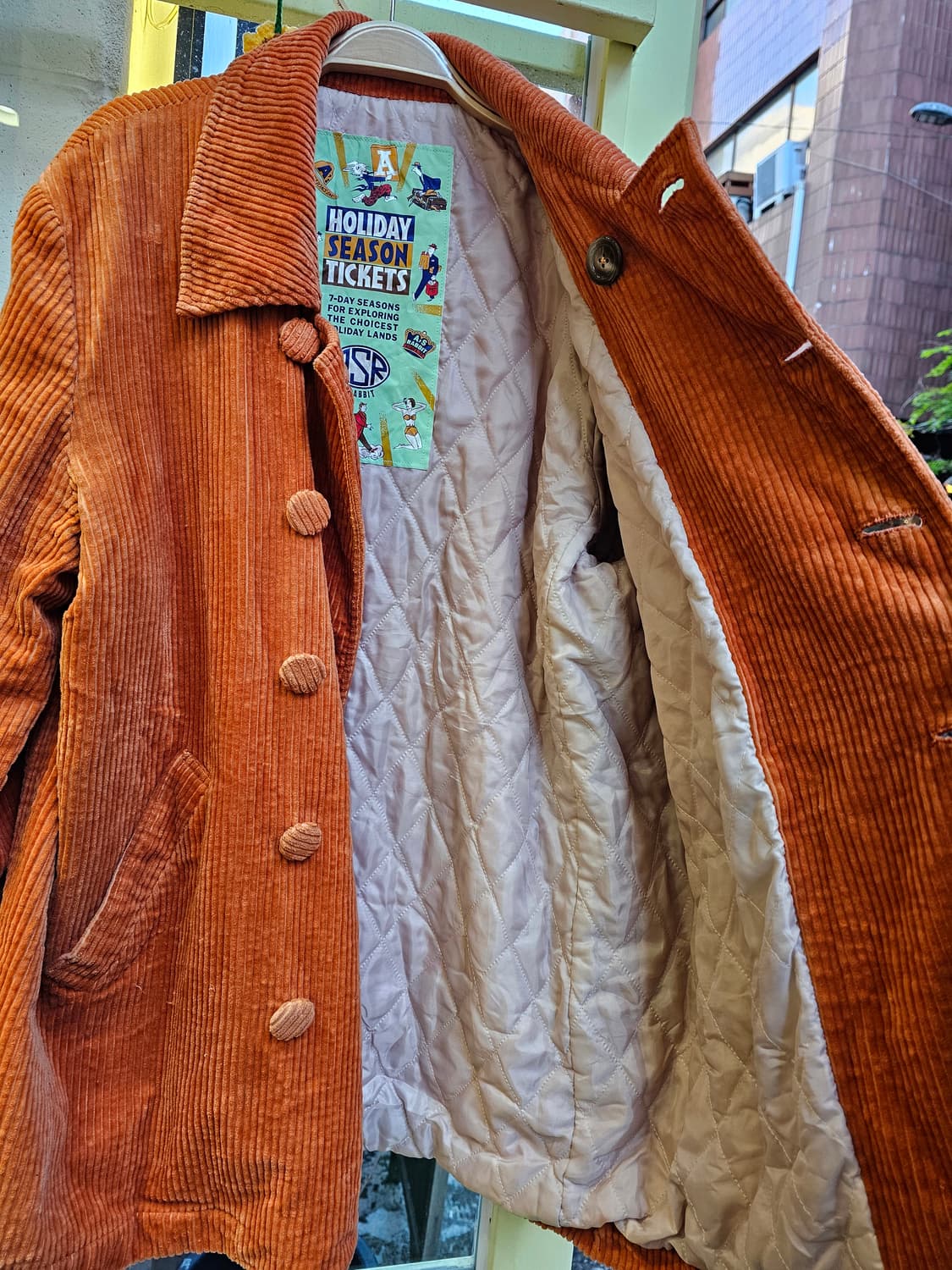 A's Rabbit 오렌지 코듀로이 더블자켓 상품이미지7