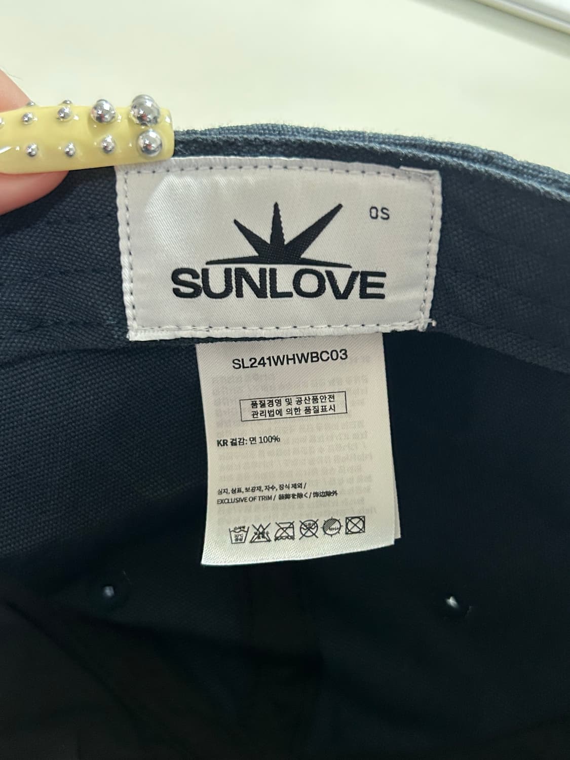 sunlove 썬러브 캐피탈 캡 모자 네이비 상품이미지4